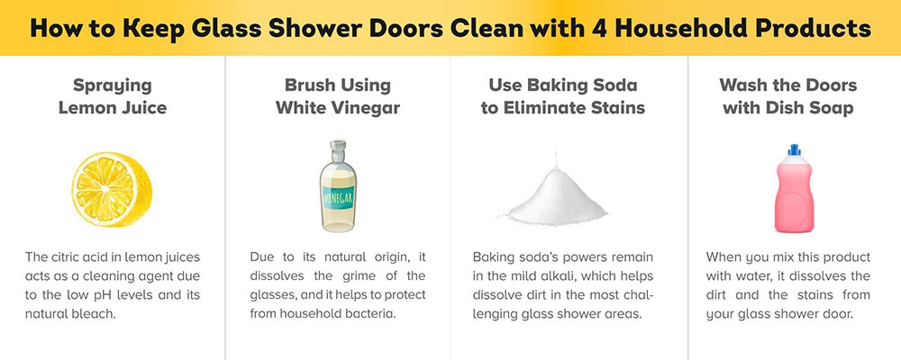 methods to keep glass shower doors clean